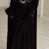 Brown kaftan cardiganxDress- Moon