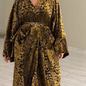 Alternative view of Gold kaftan - wrapping