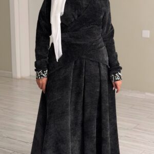 Alternative view of Wrapping Kaftan - Shinney black