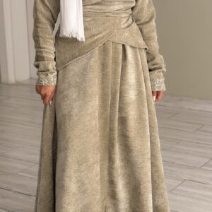 Alternative view of Wrapping Kaftan - Shinney beige