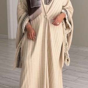 Alternative view of Lines kaftan - Beige