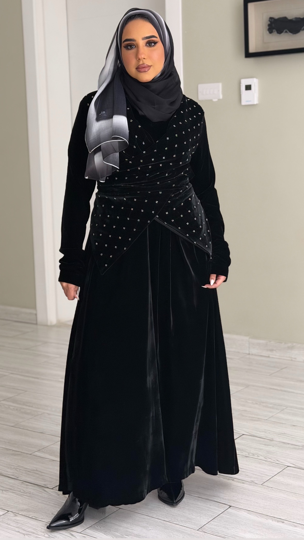 Wrapping Kaftan - Black