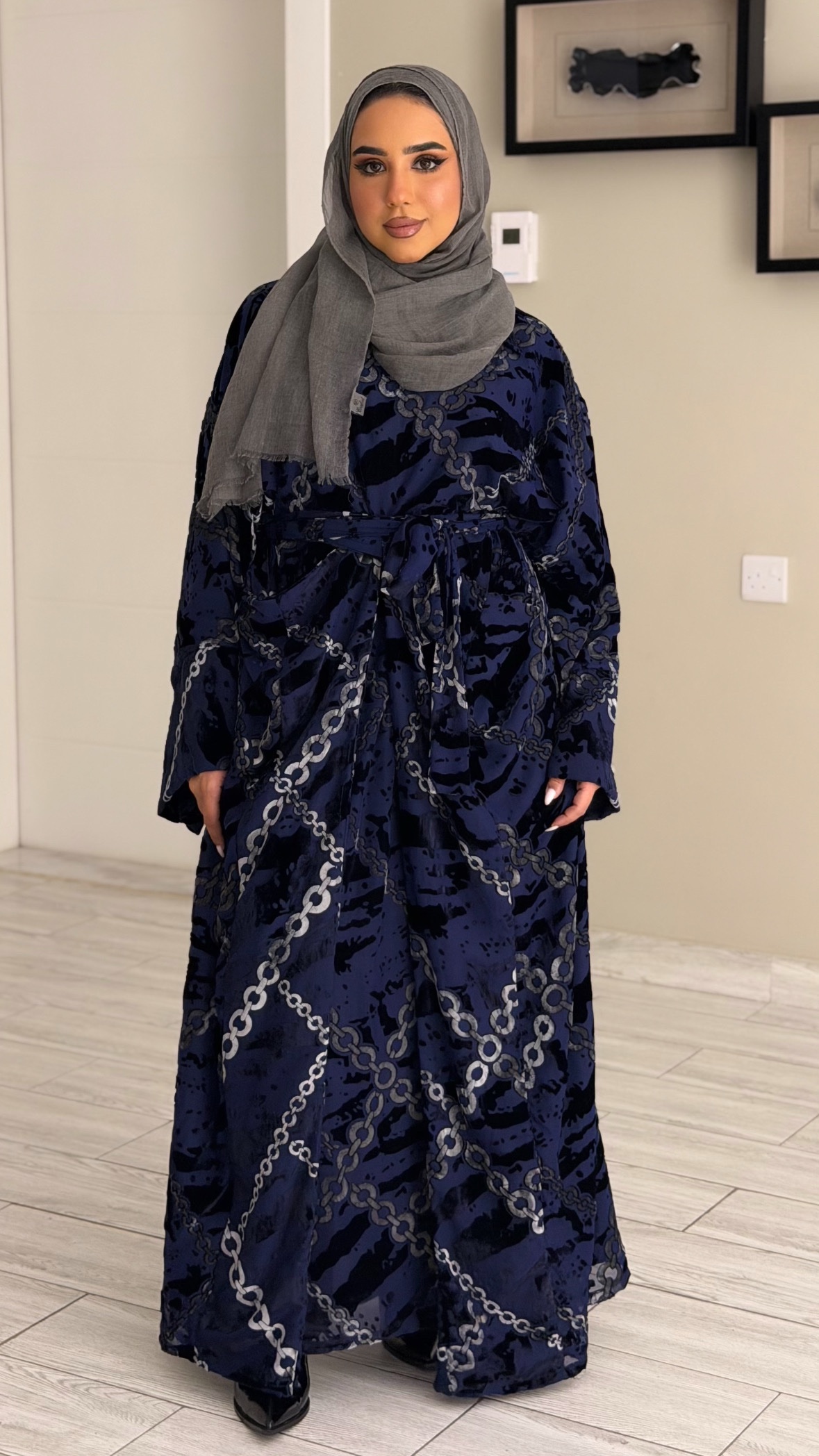 Navy kaftan - wrapping