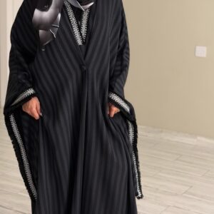 Lines kaftan - black