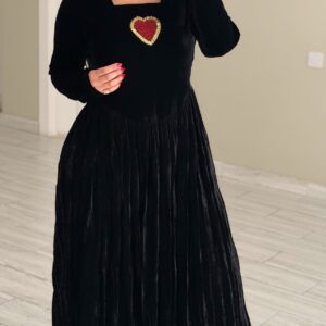 Black kaftan - Heart