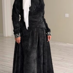 Wrapping Kaftan - Shinney black