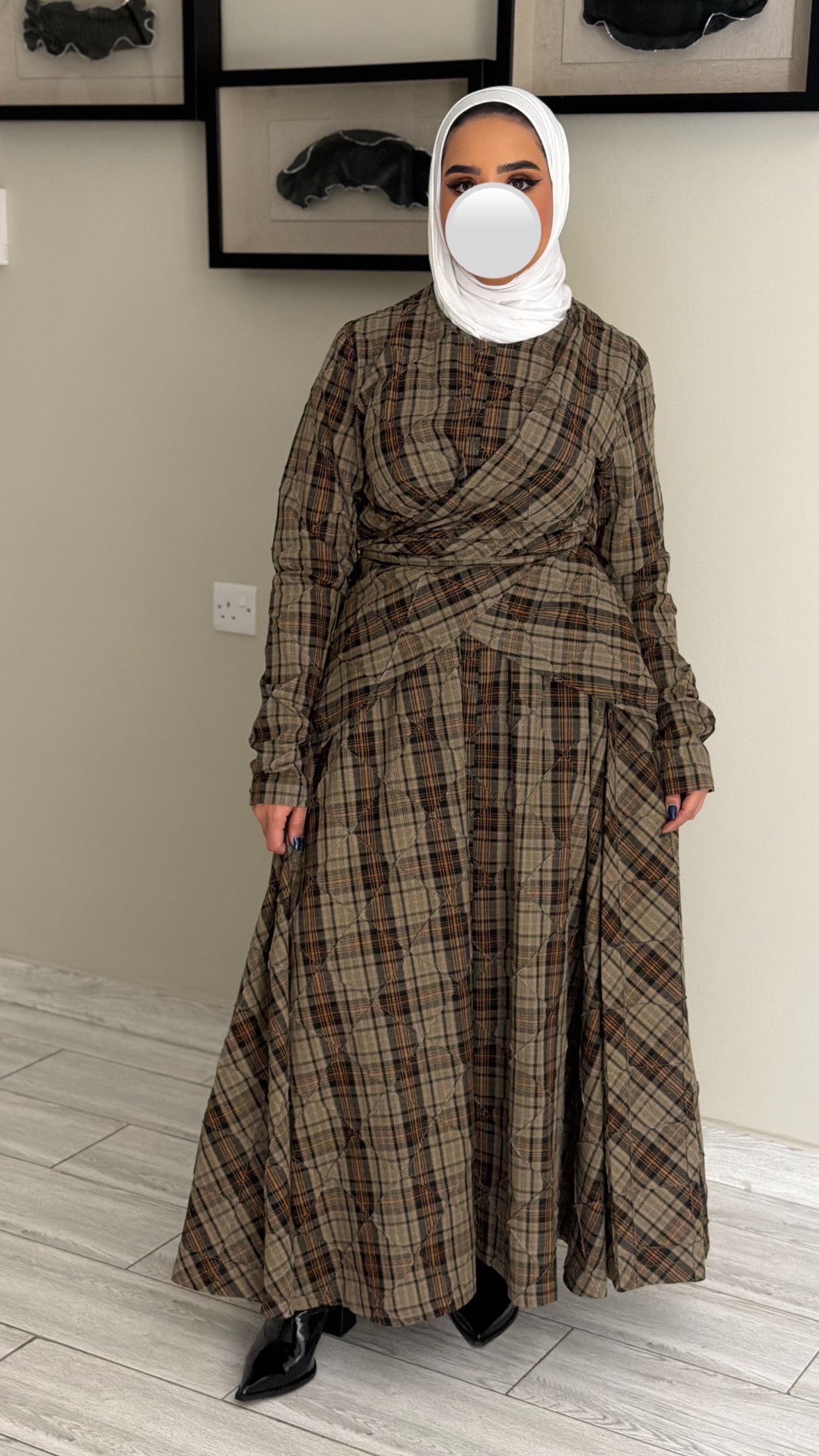 دراعه كلوش مبكره -بيج بني - الصورة 5