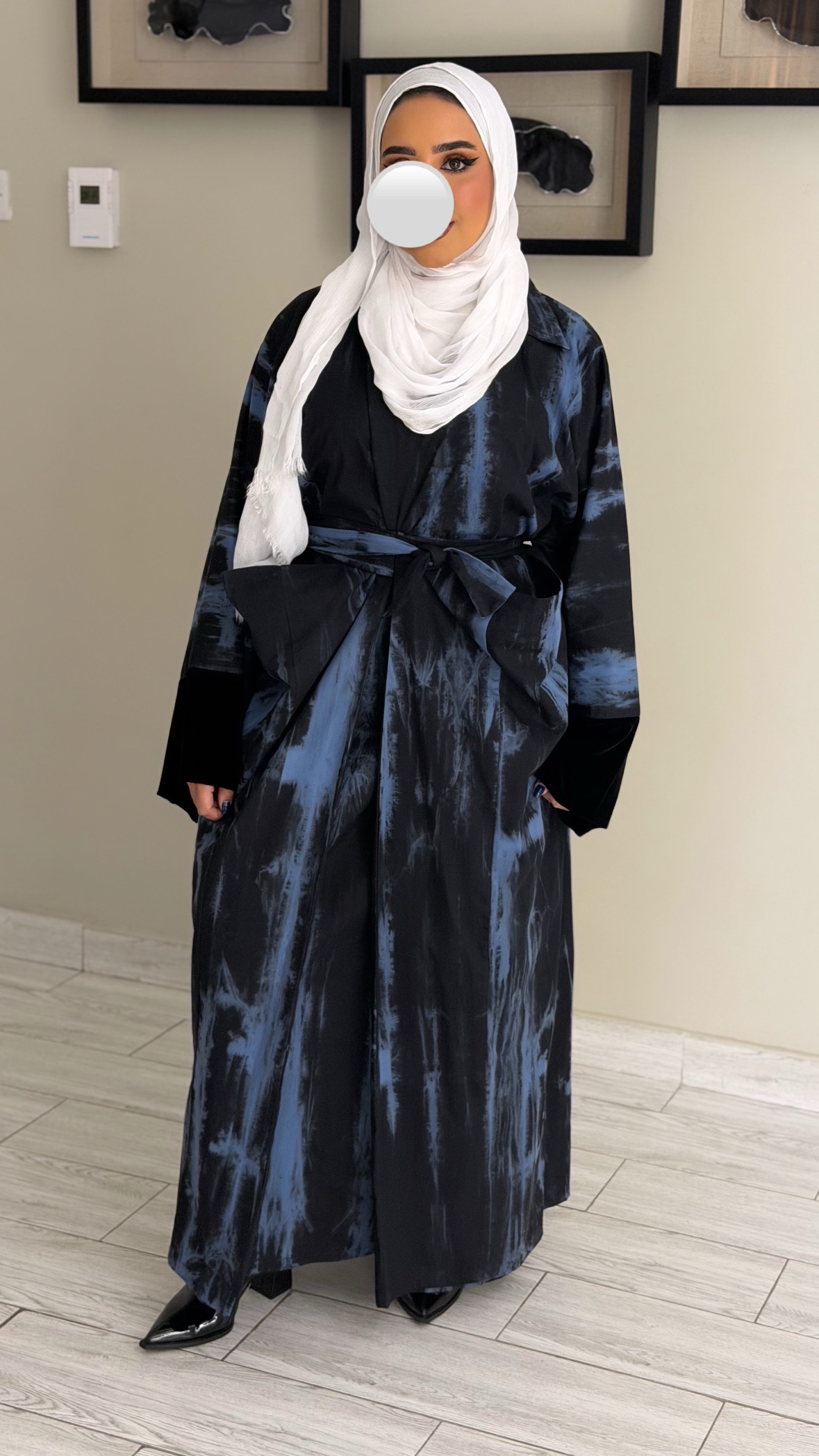 دراعه لف فري سايز - تاي داي ازرق - الصورة 4