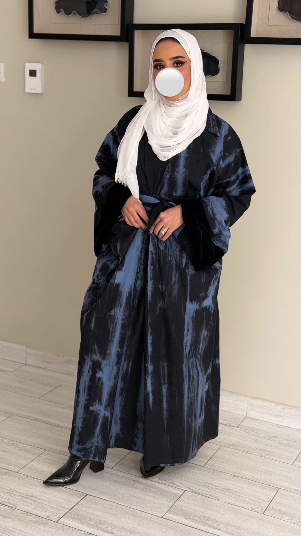 دراعه لف فري سايز - تاي داي ازرق - الصورة 8