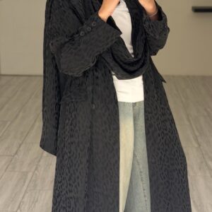 Alternative view of Leopard scarf Blazer