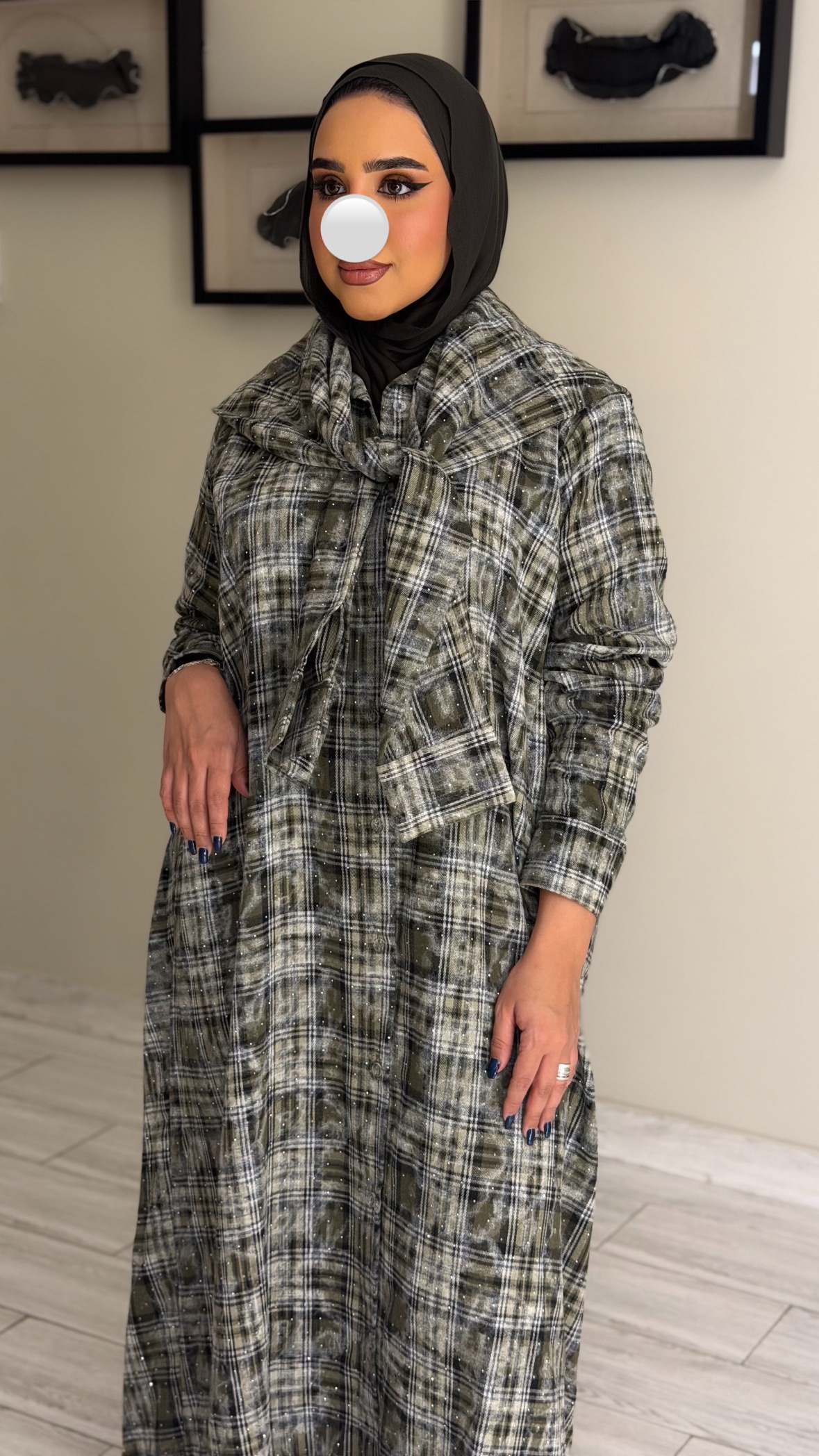 دراعه فري سايز مبكره لون الزيتي - الصورة 10