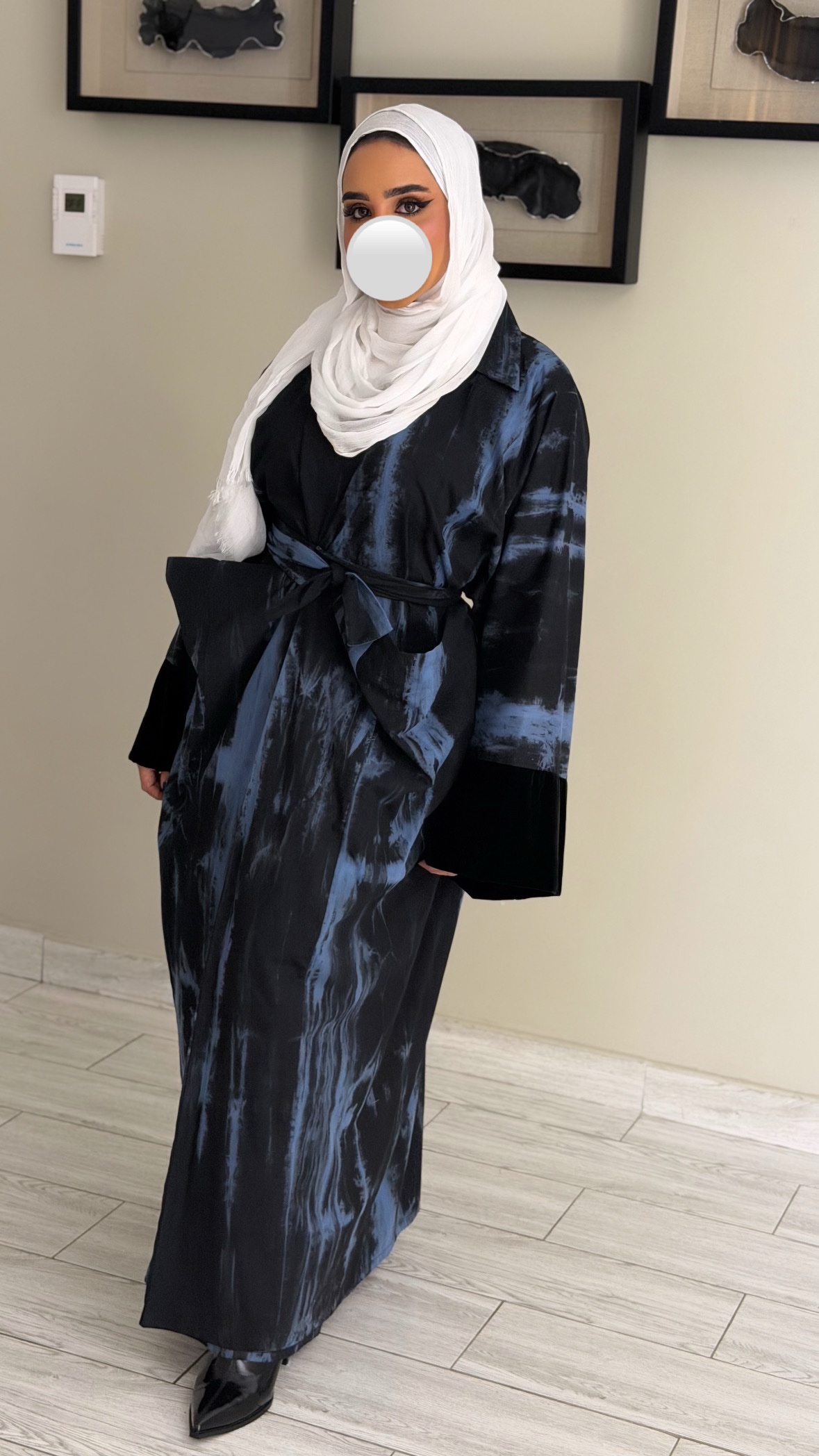 دراعه لف فري سايز - تاي داي ازرق - الصورة 6