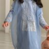 Blue shinney kaftan