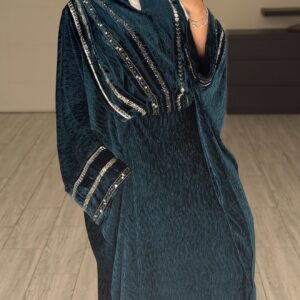 دراعه فري سايز - تركواز