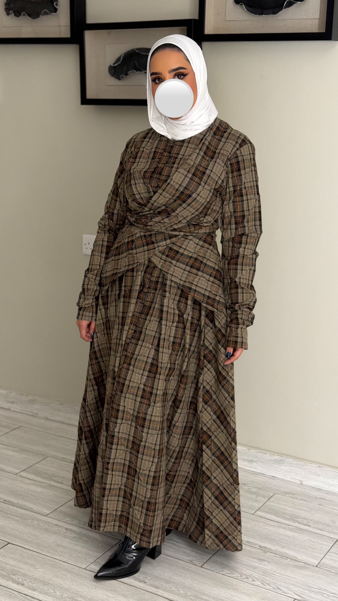 دراعه كلوش مبكره -بيج بني - الصورة 4