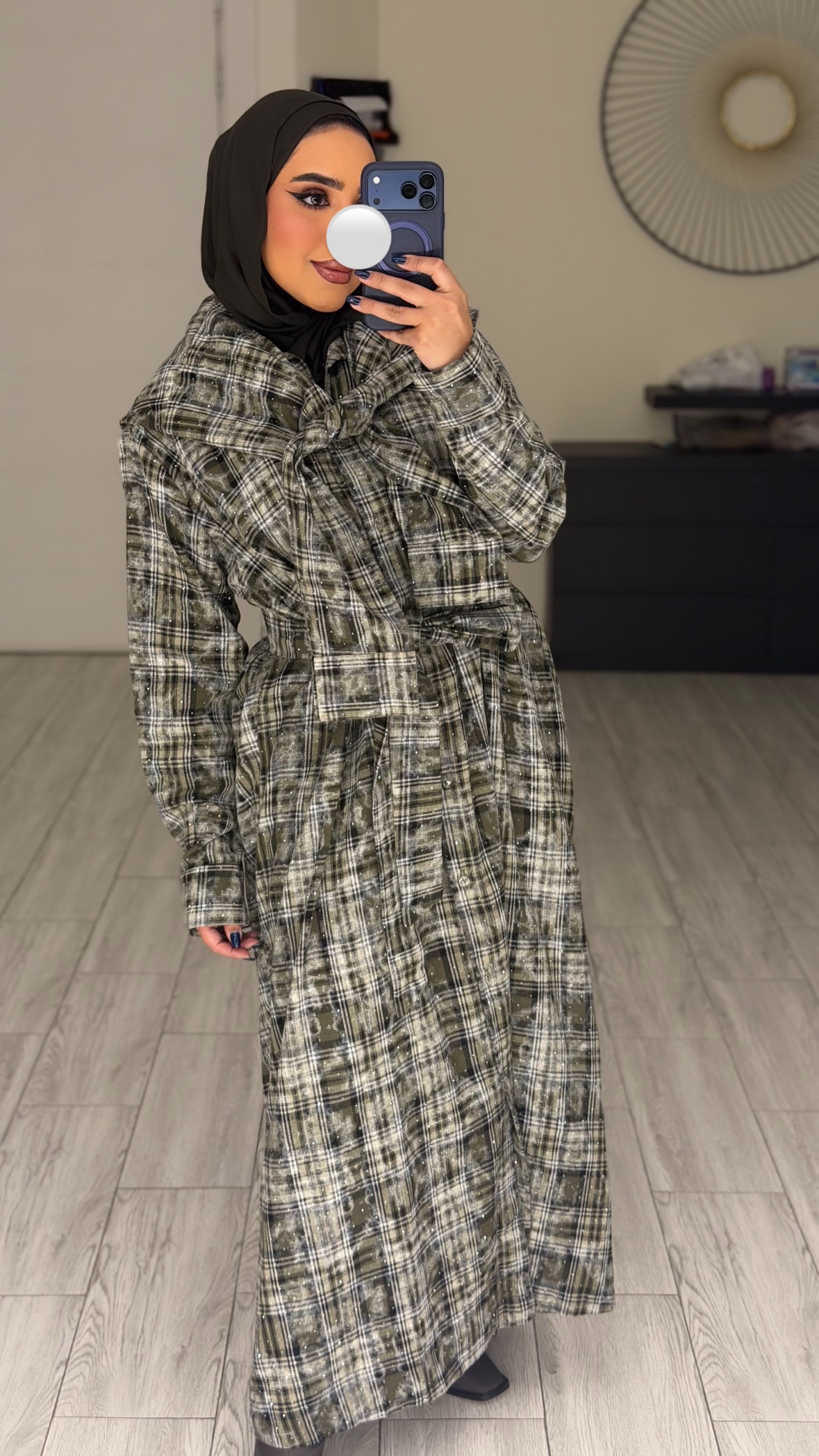 دراعه فري سايز مبكره لون الزيتي - الصورة 5