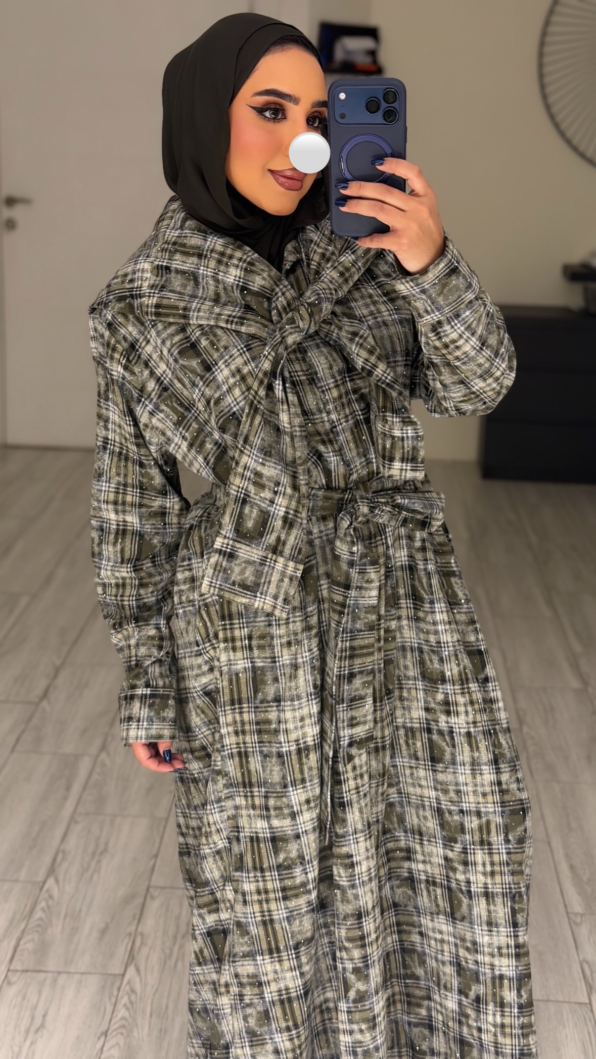 دراعه فري سايز مبكره لون الزيتي - الصورة 9