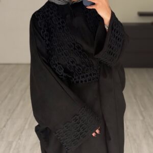 Alternative view of دراعه فري سايز - اسود