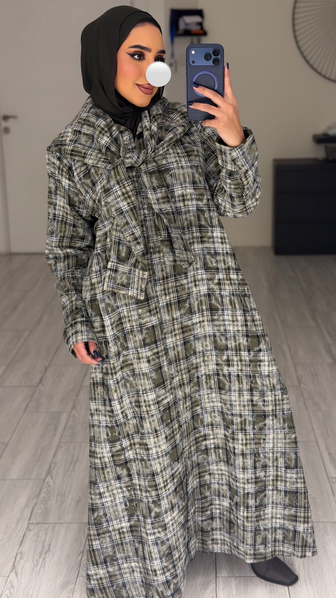 دراعه فري سايز مبكره لون الزيتي - الصورة 14