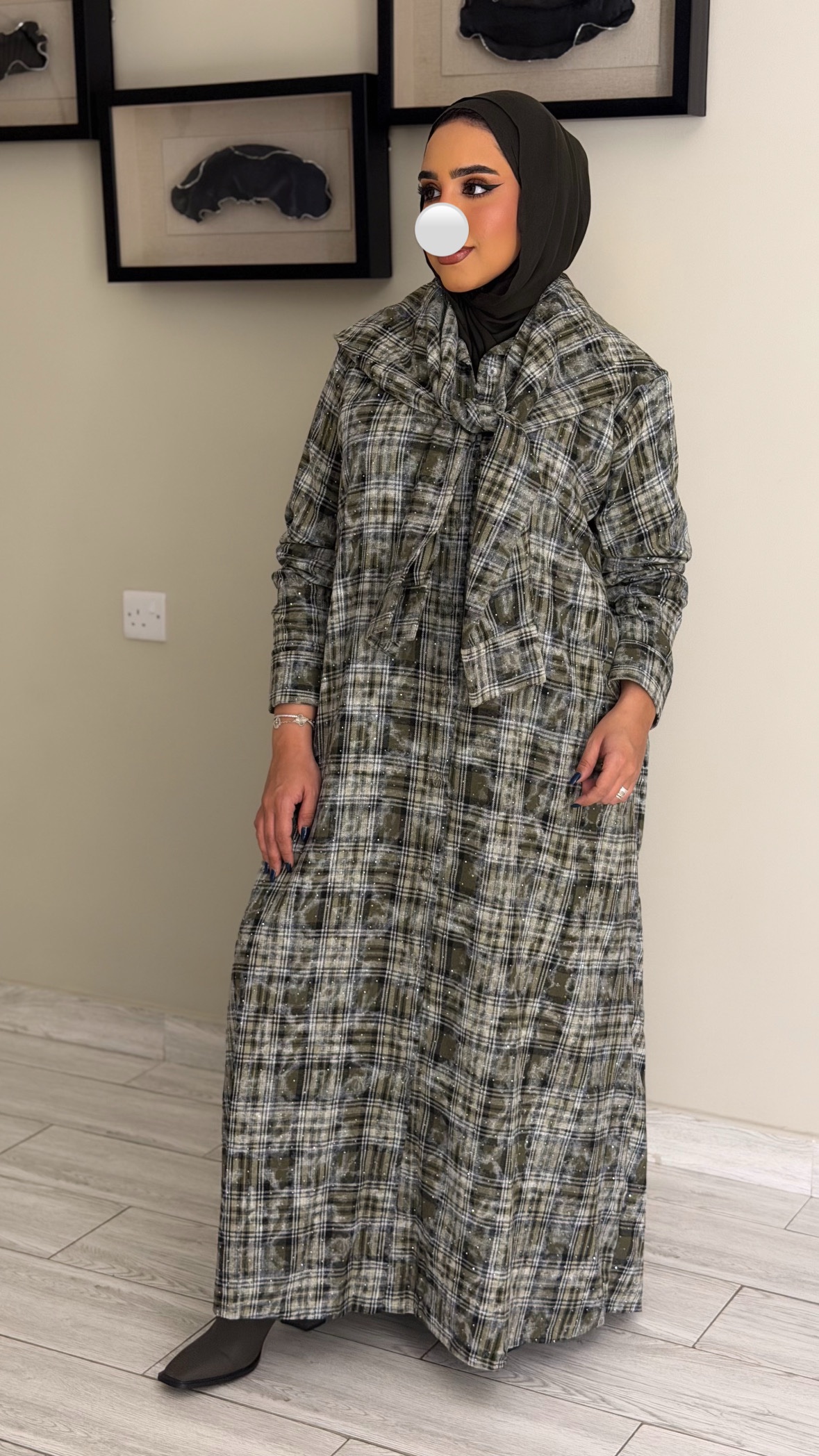 دراعه فري سايز مبكره لون الزيتي - الصورة 13