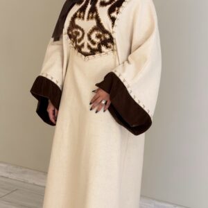 دراعه تطريز بيج - بني