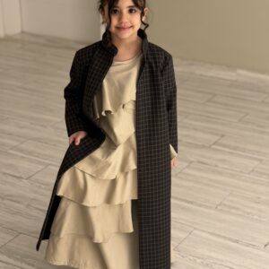 Alternative view of Checked Ruffles Kaftan