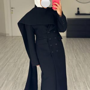 Scarf Blazer - Black