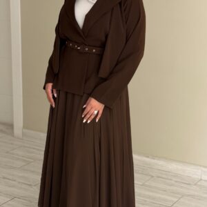 Brown skirt set