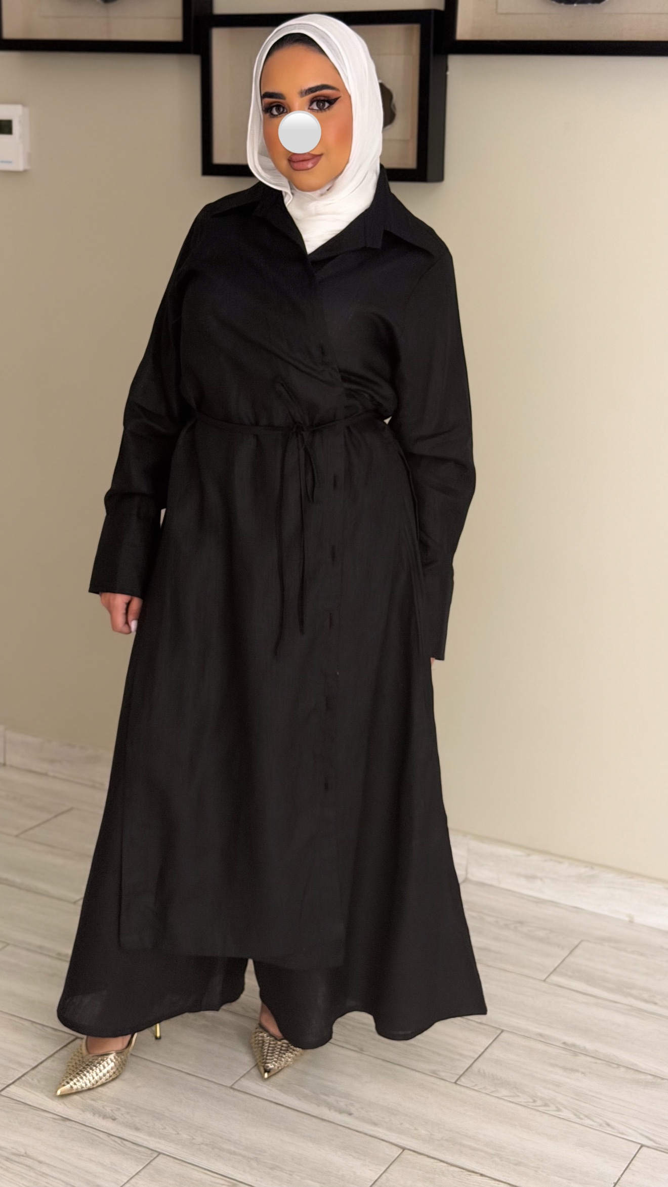 Linen pure - Black set - الصورة 3