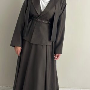 Alternative view of Glazed brown set