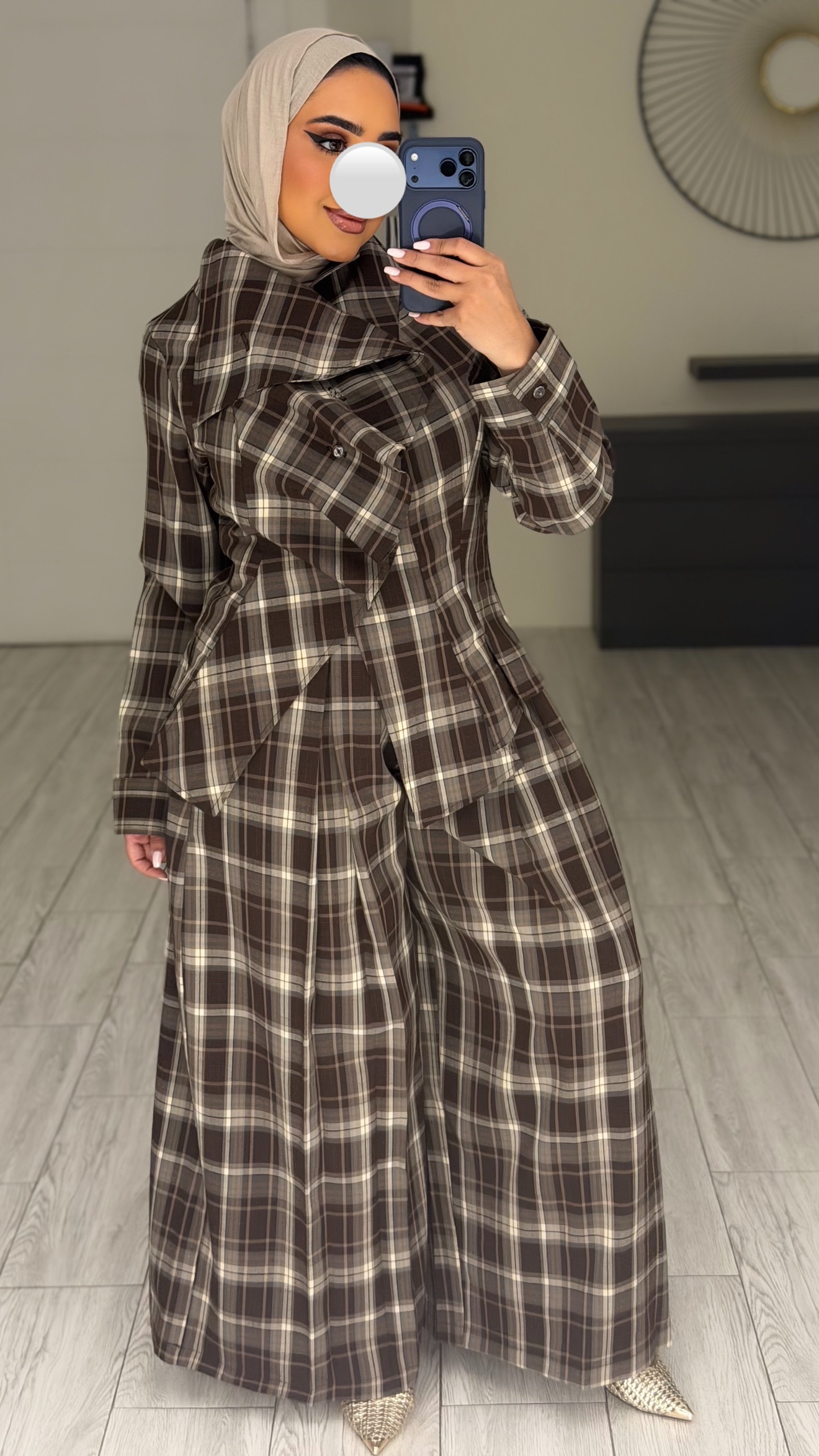 Checked Ruffles Set - الصورة 2