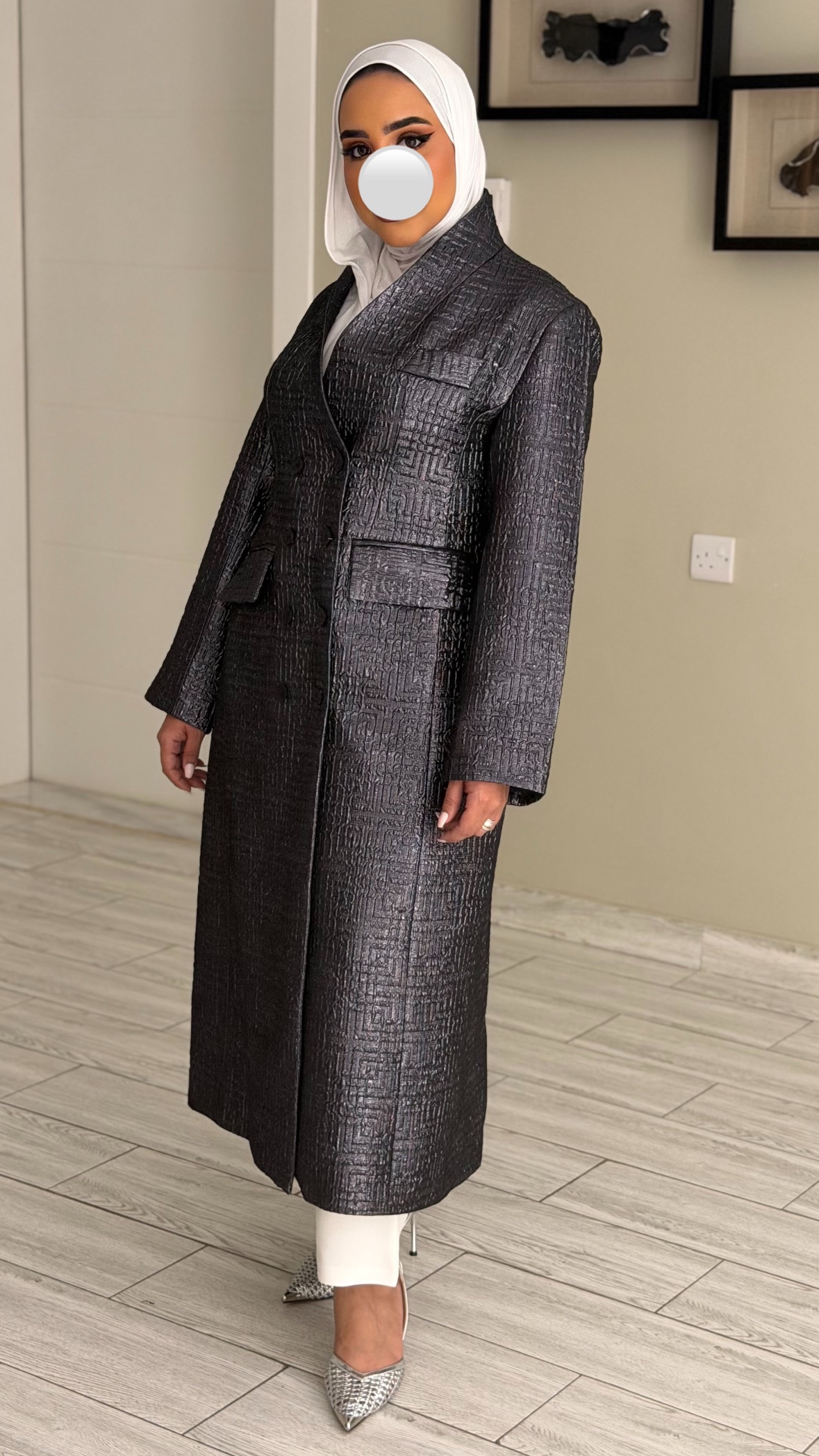 Metalic Grey blazer - الصورة 3