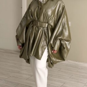 Alternative view of Metalic olive Shirt