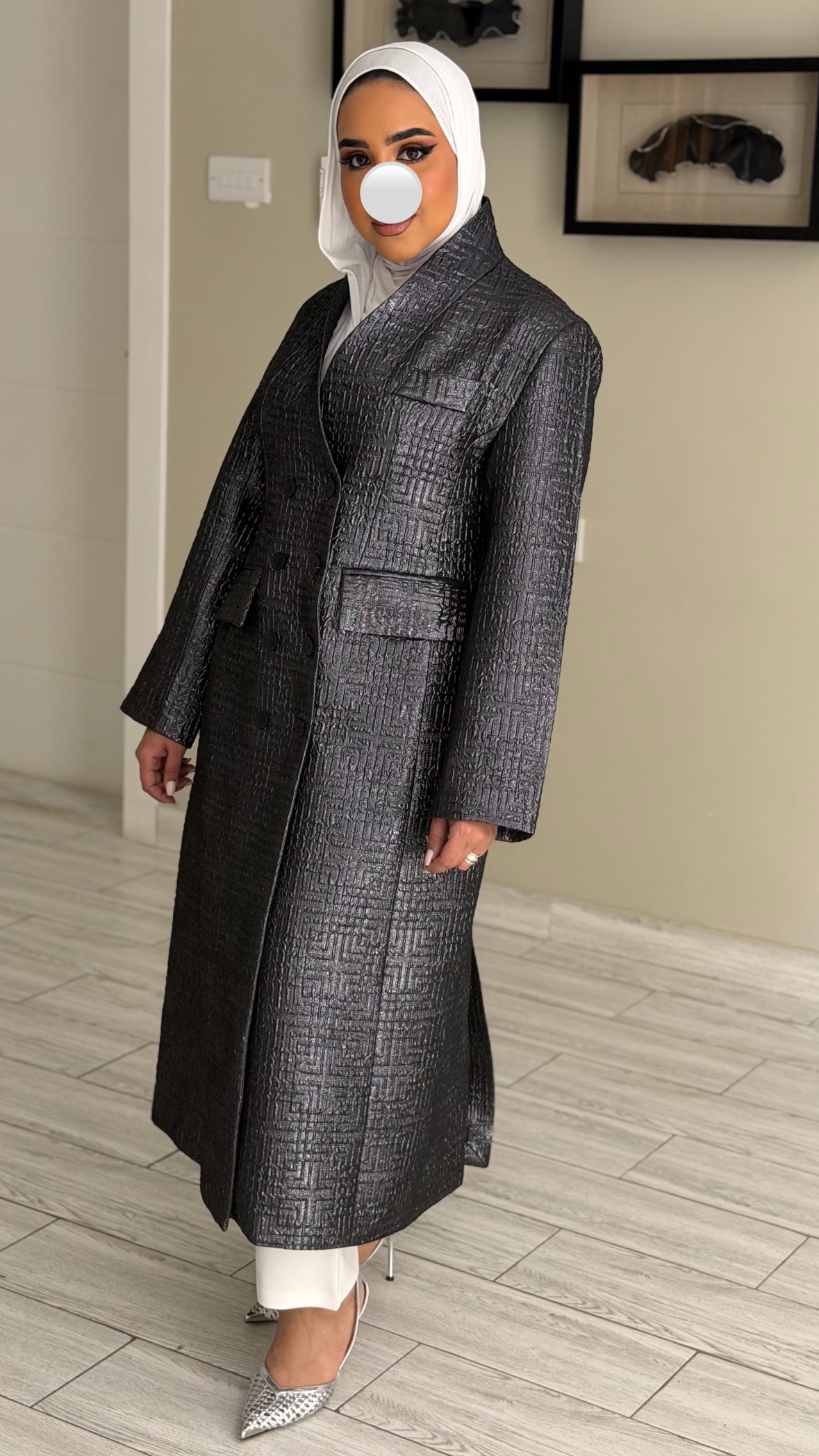 Metalic Grey blazer - الصورة 5