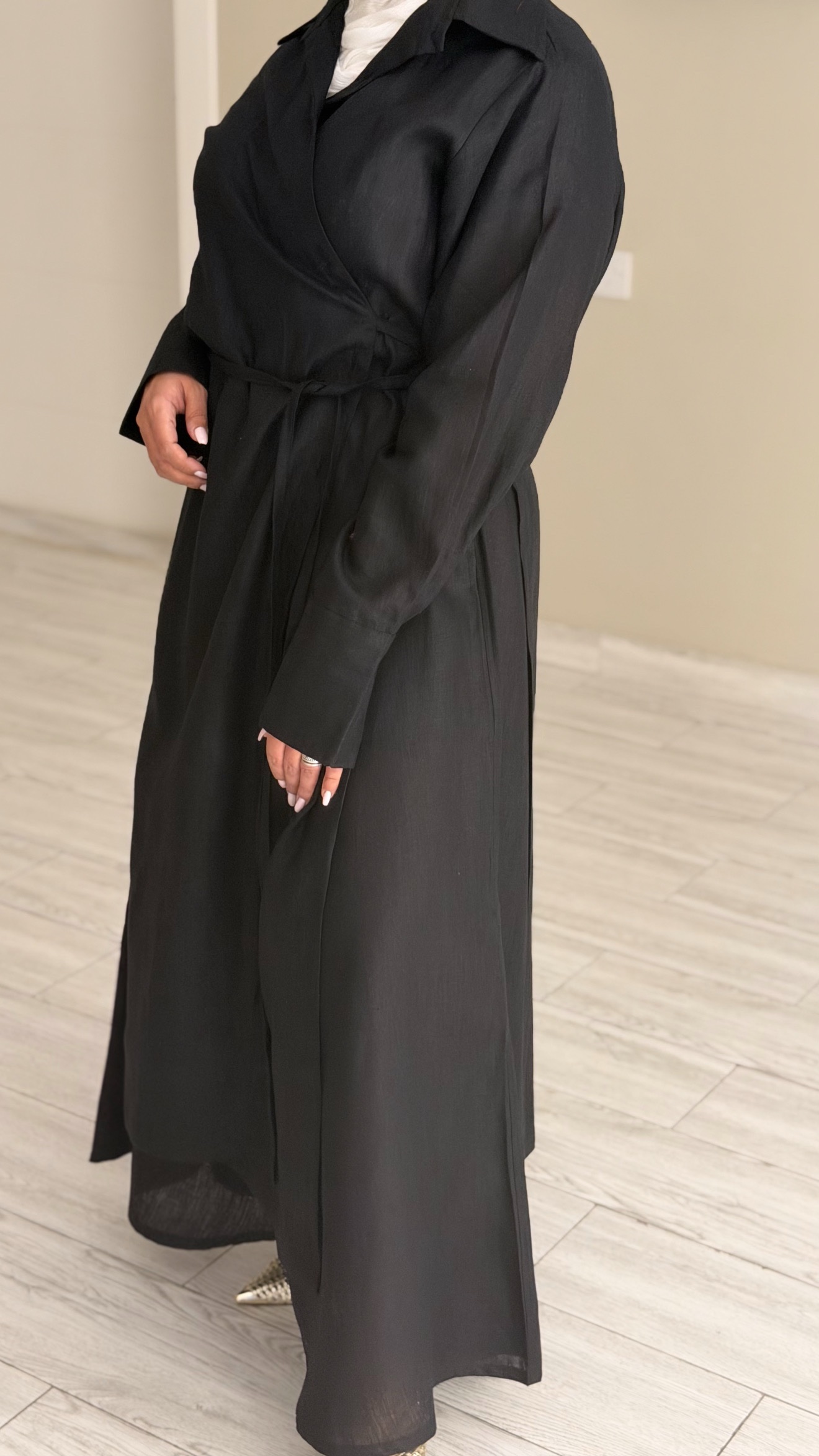 Linen pure - Black set - الصورة 6