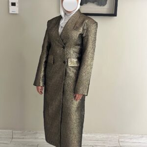 Alternative view of Metalic Gold blazer