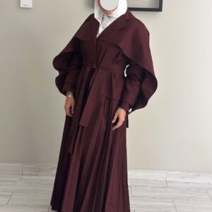 Burgundy jeans dress