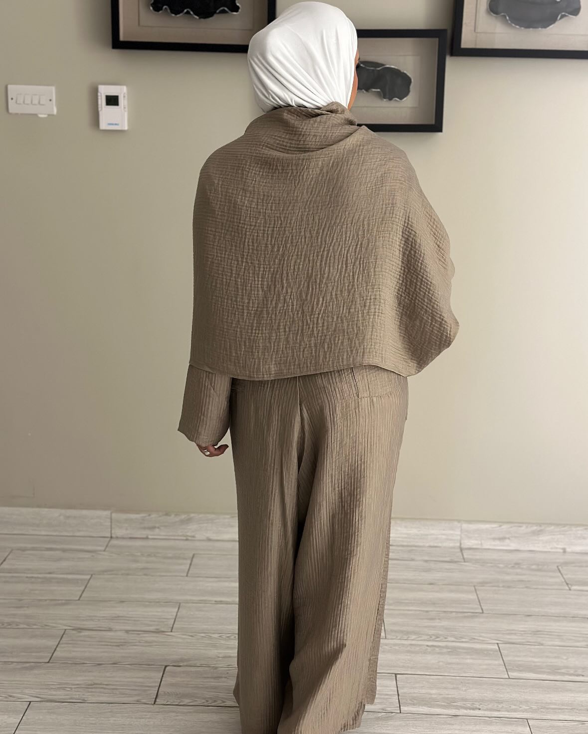 Scarf set - Beige - الصورة 4