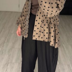 Alternative view of Polka dots jacket - Hazelnut