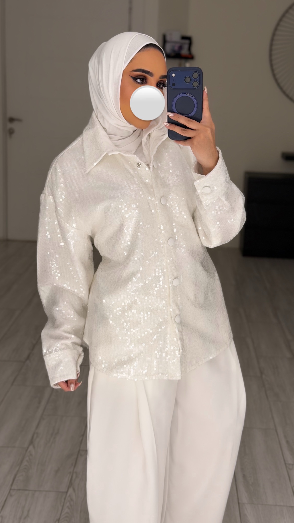 Shinney Shirt - White - الصورة 6