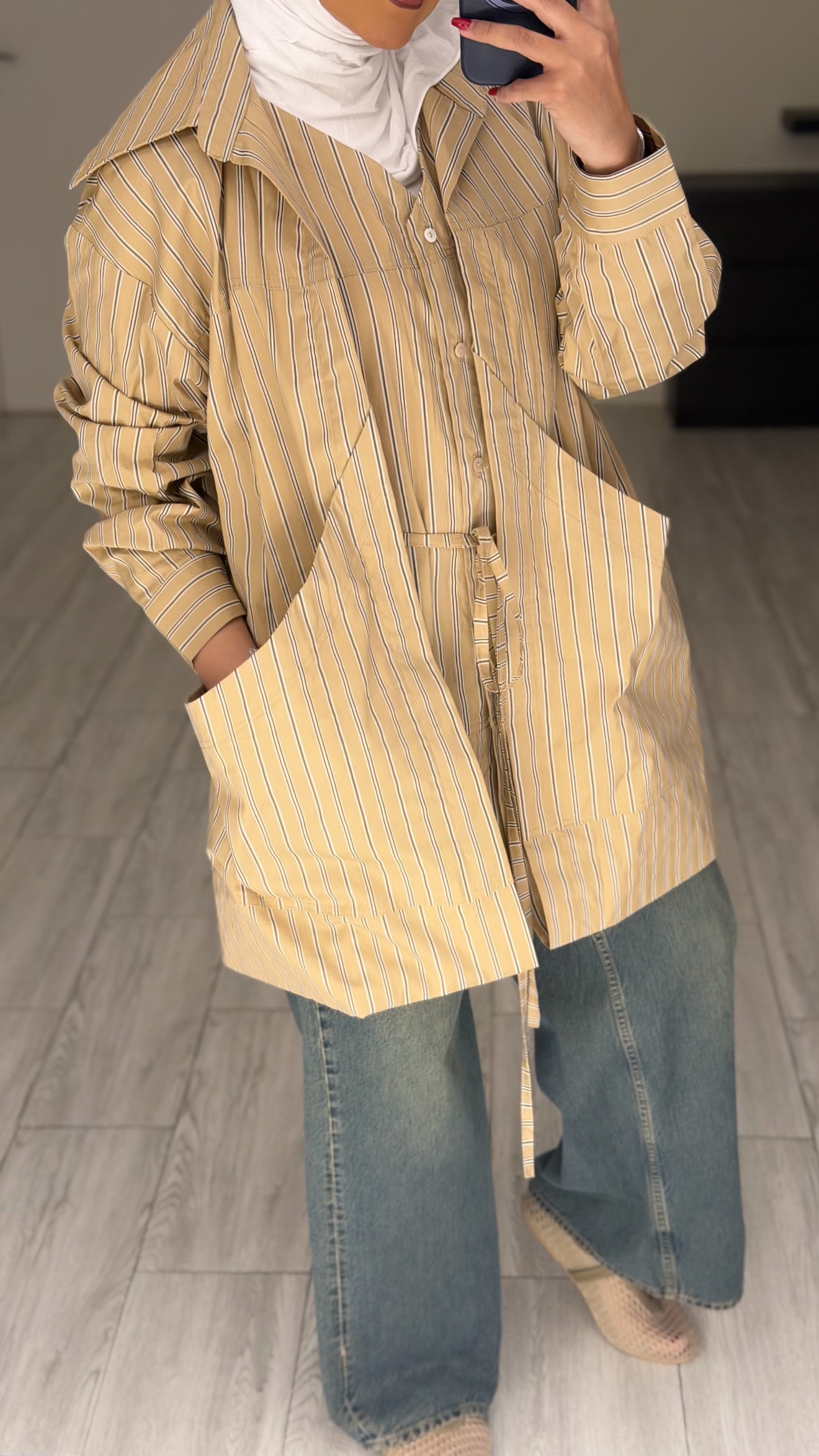 Double Shirt - Beige - الصورة 11