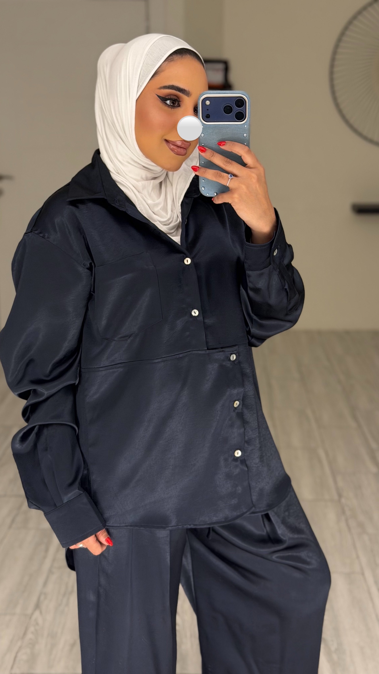 Estelle Set - Navy Silk - الصورة 2