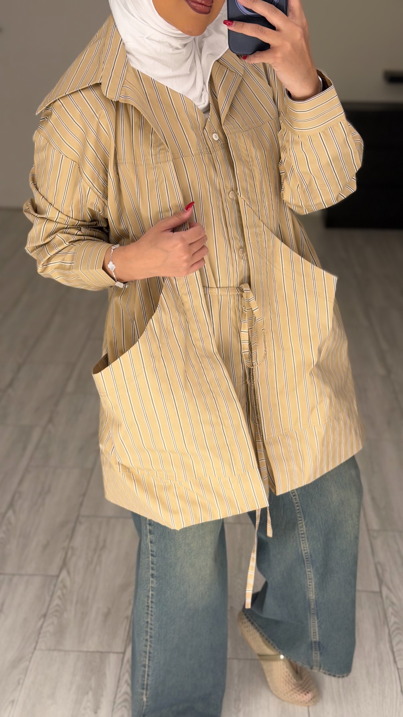 Double Shirt - Beige - الصورة 2