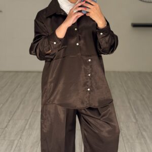 Estelle Set - Brown Silk