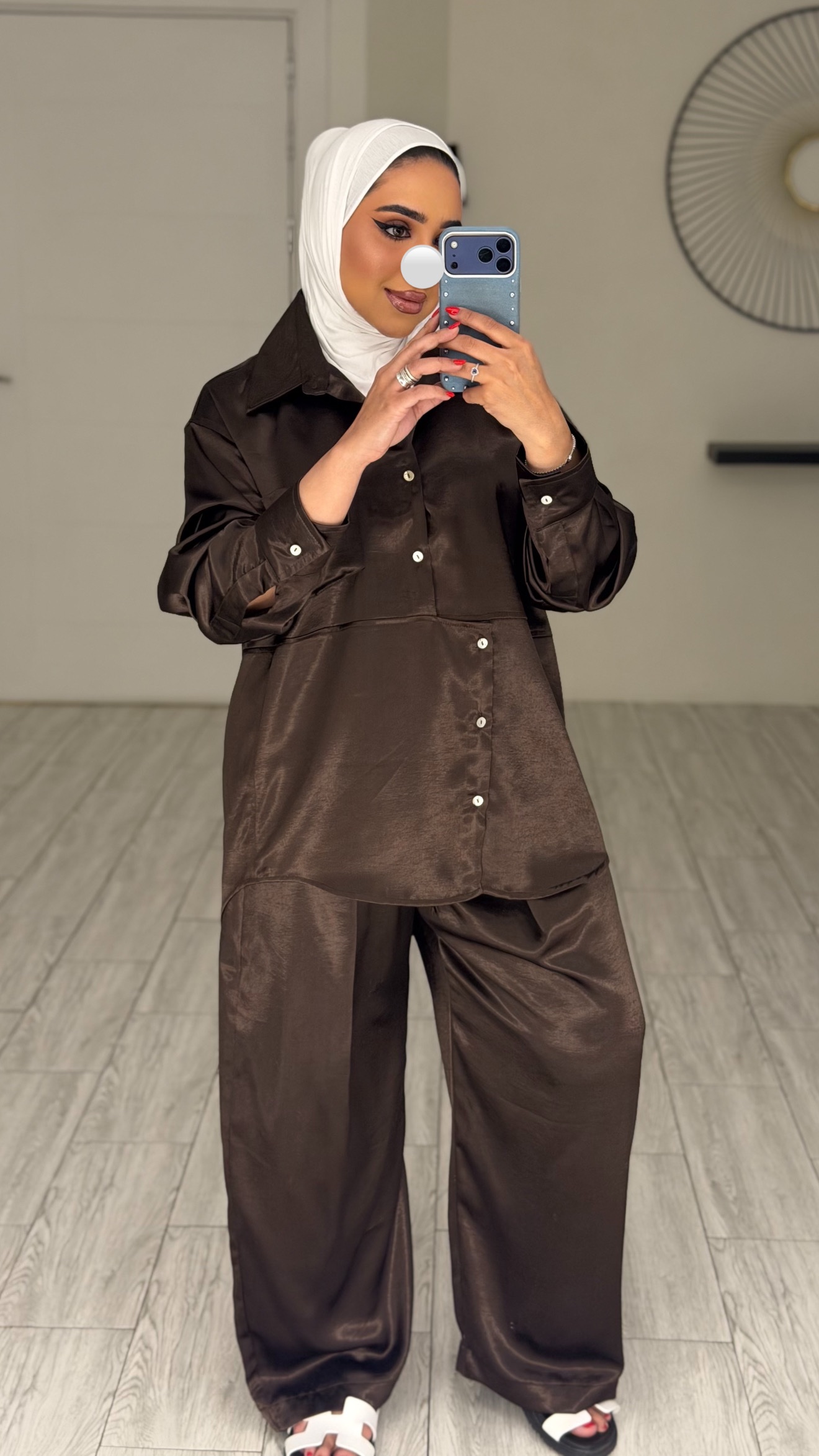 Estelle Set - Brown Silk