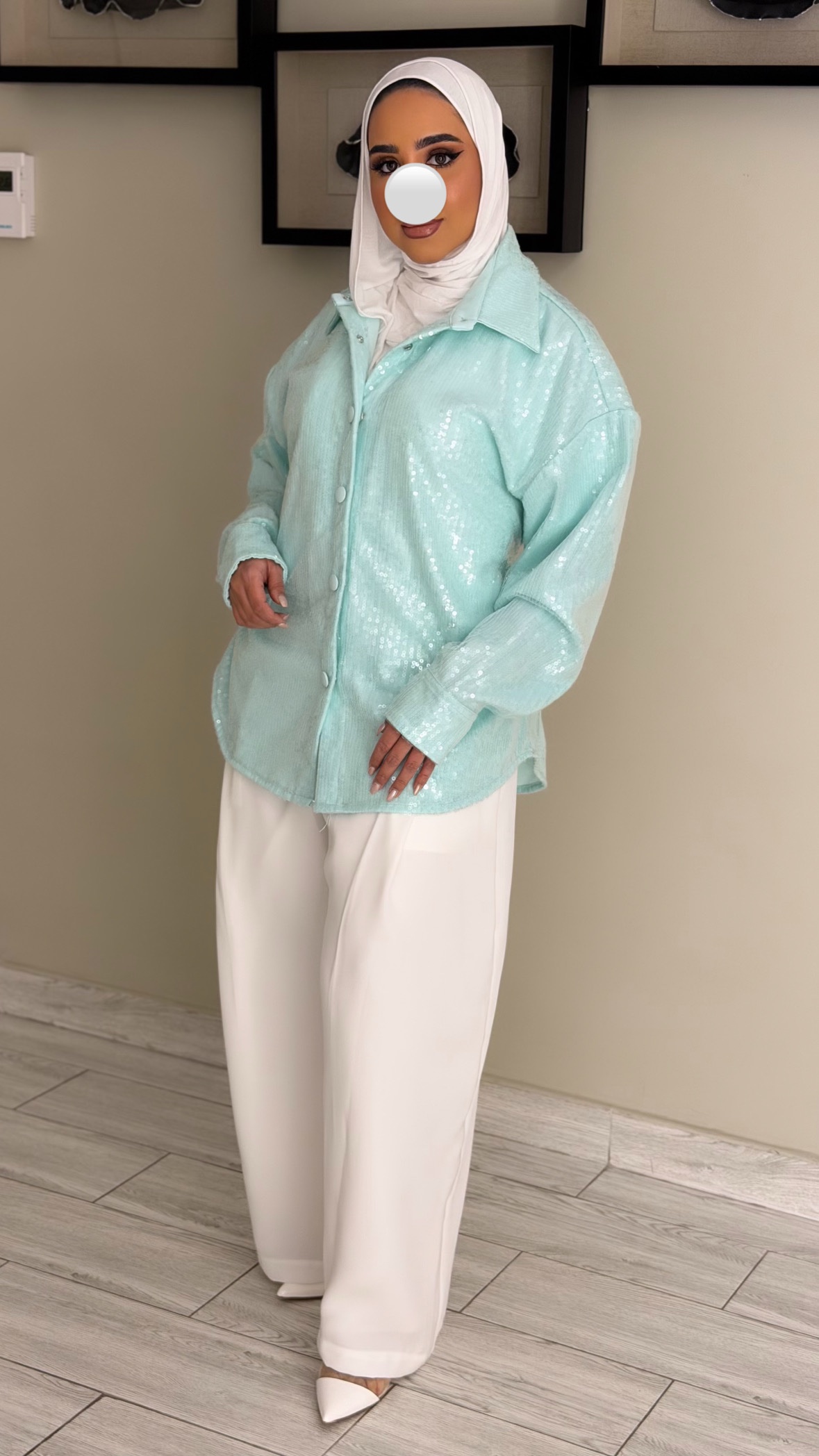 Shinney Shirt - Tiffany