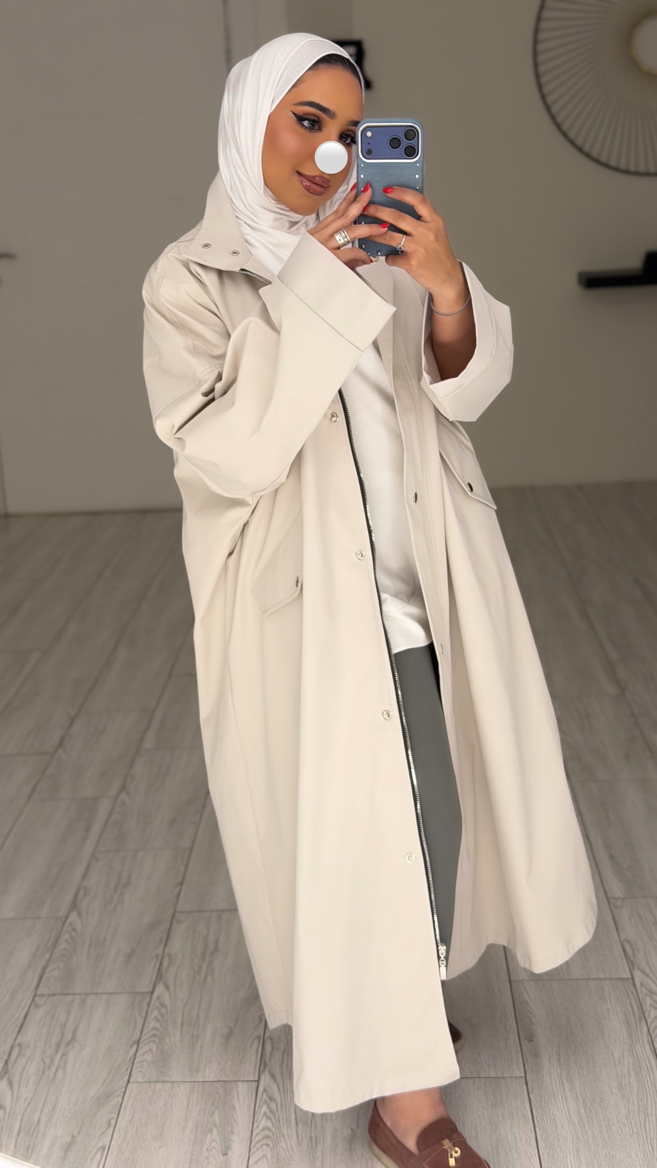 Basic trench - Cream - الصورة 3