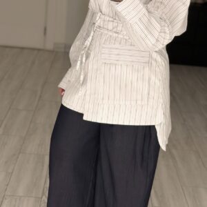 Alternative view of BlackXWhite Lines shirt