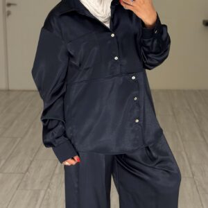 Estelle Set - Navy Silk - الصورة 3