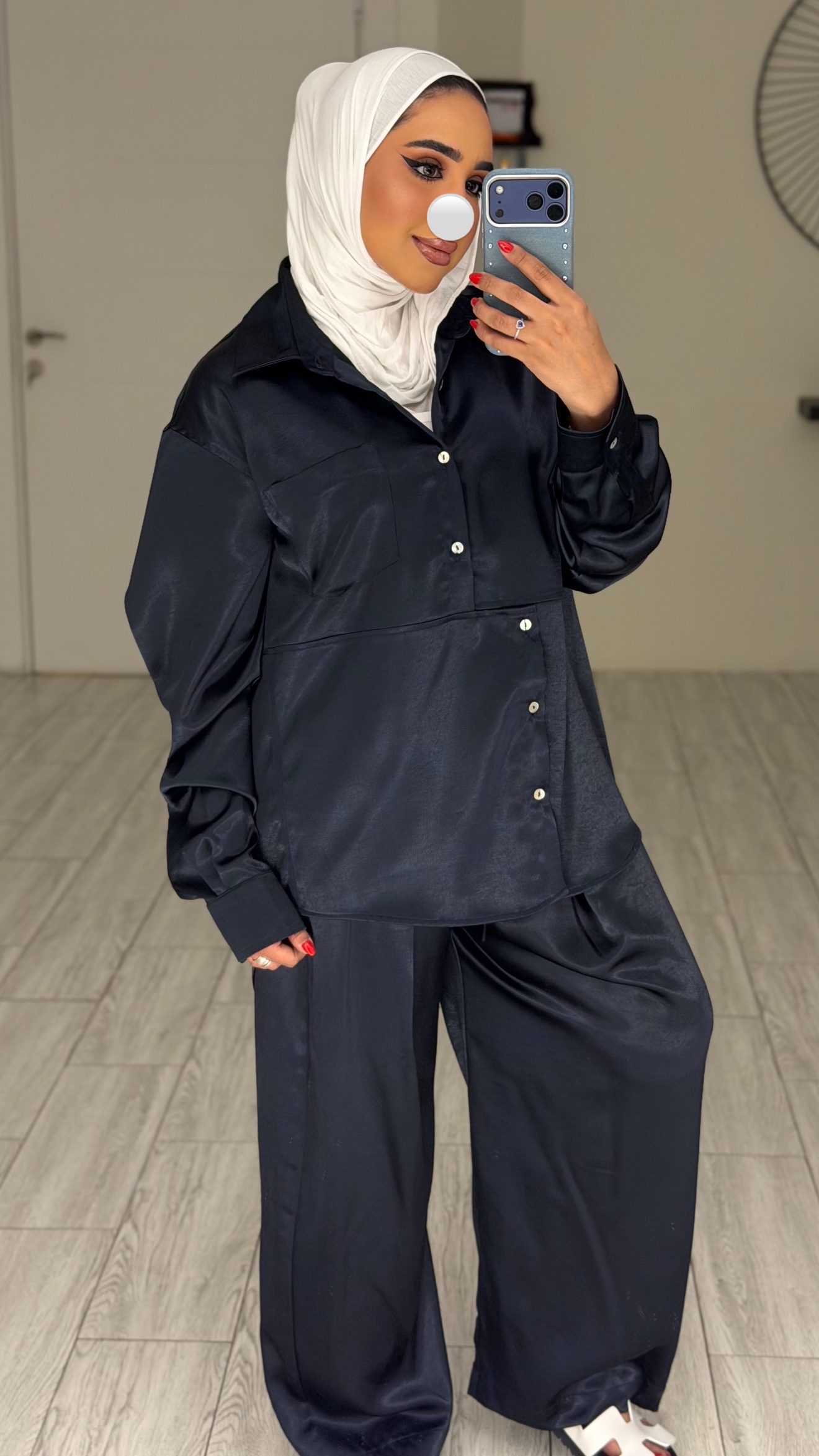 Estelle Set - Navy Silk - الصورة 3